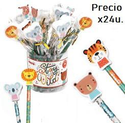 (024050) WERO LAPIZ C/GOMA 2D STAY WILD Vta POTEx24u WE2088