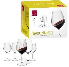 (024539) BZ COPAS VINO OPTICAS 570ml x6 FAVOURIT 73612570