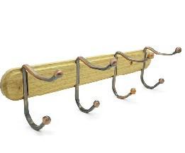 (024537) BZ PERCHERO PARED 4G 57915598 MADERA Y META