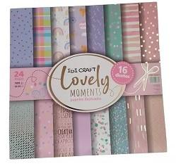 (024400) ART IBI PAPEL SCRAP LOVELY 30x30 160g 600822